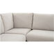Fable Beige Slipcover Dining Banquette, U-Shape